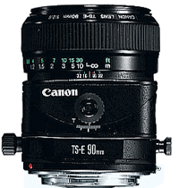 Оборудование Объективы для цифровых зеркальных камер EOS - TS-E 90mm f/2.8