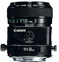 Оборудование Объективы для цифровых зеркальных камер EOS - TS-E 90mm f/2.8